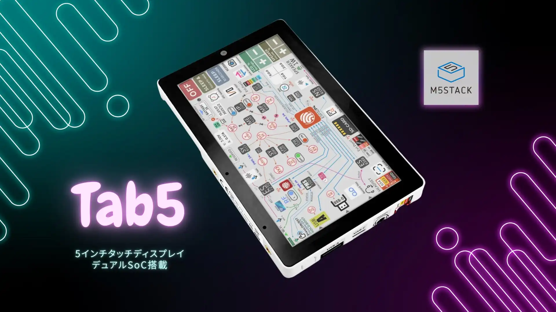 スイッチサイエンス、M5Stack社製IoT端末開発デバイス「Tab5」を販売開始 5インチタッチディスプレイとデュアルSoC搭載