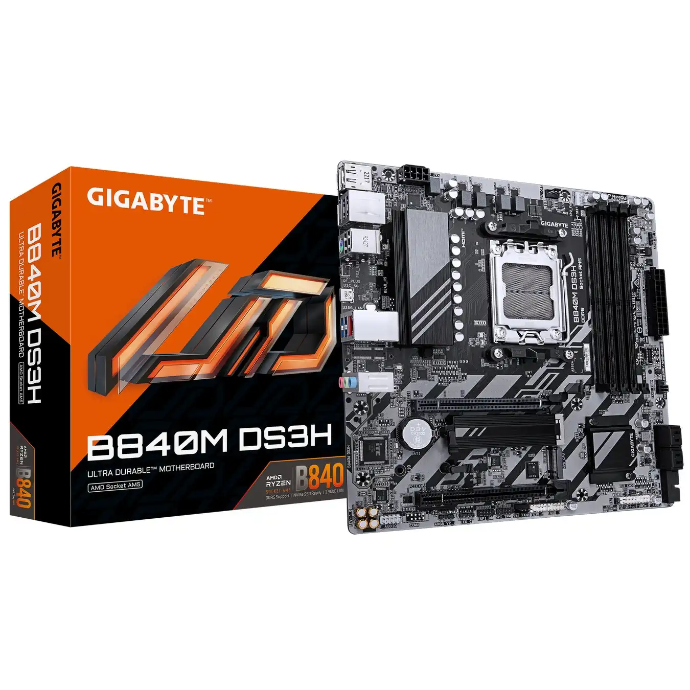 GIGABYTEがAMD B840チップセット搭載Micro-ATXマザーボード「GIGABYTE B840M DS3H」をAmazon専売モデルとして発売