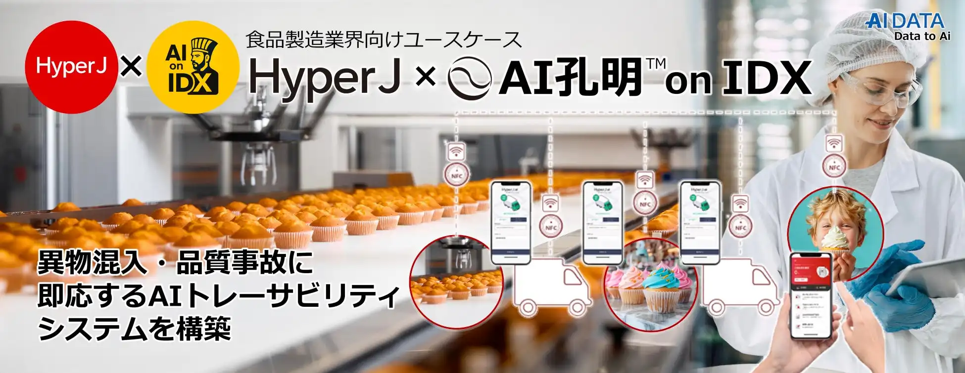 AIデータ社、食品業界向けAIトレーサビリティシステム「HyperJ × AI孔明 on IDX」提供開始