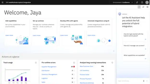 IBMがハイブリッド統合ソリューションwebMethods Hybrid Integrationを発表、AIによる生産性向上を実現