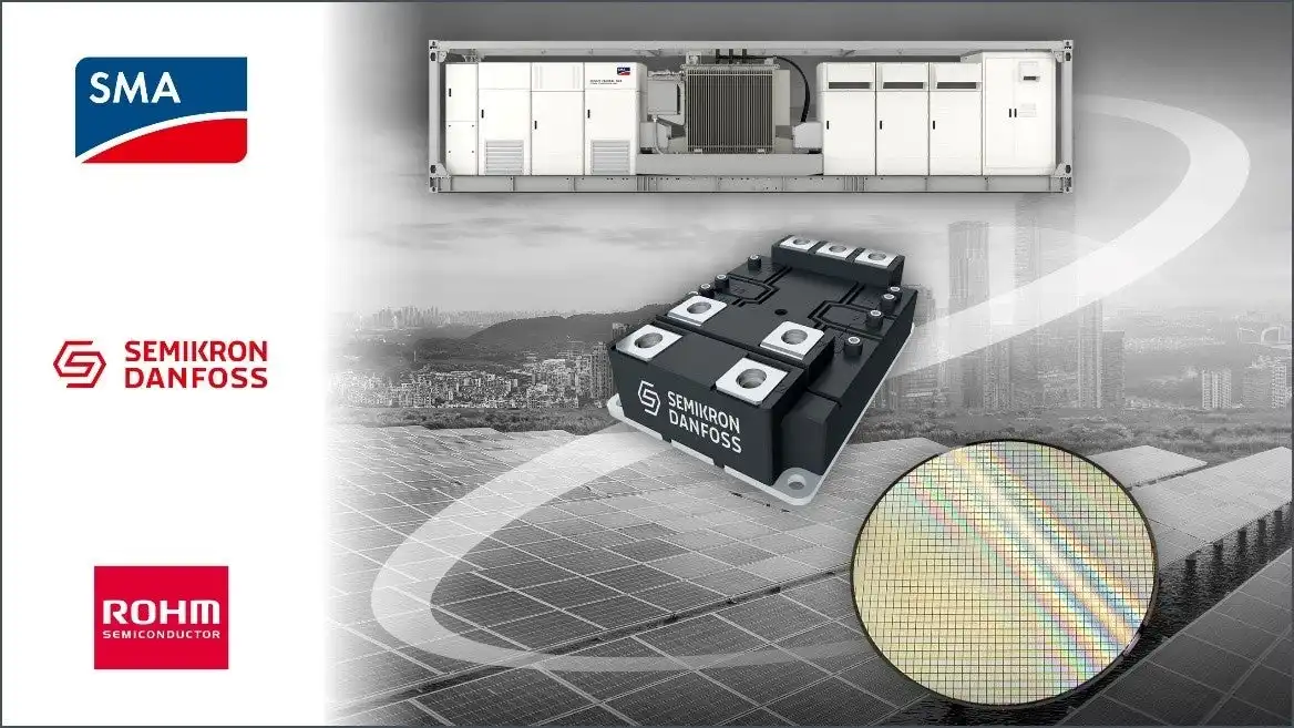 ローム製SiC MOSFET搭載パワーモジュール、SMAの太陽光システムに採用