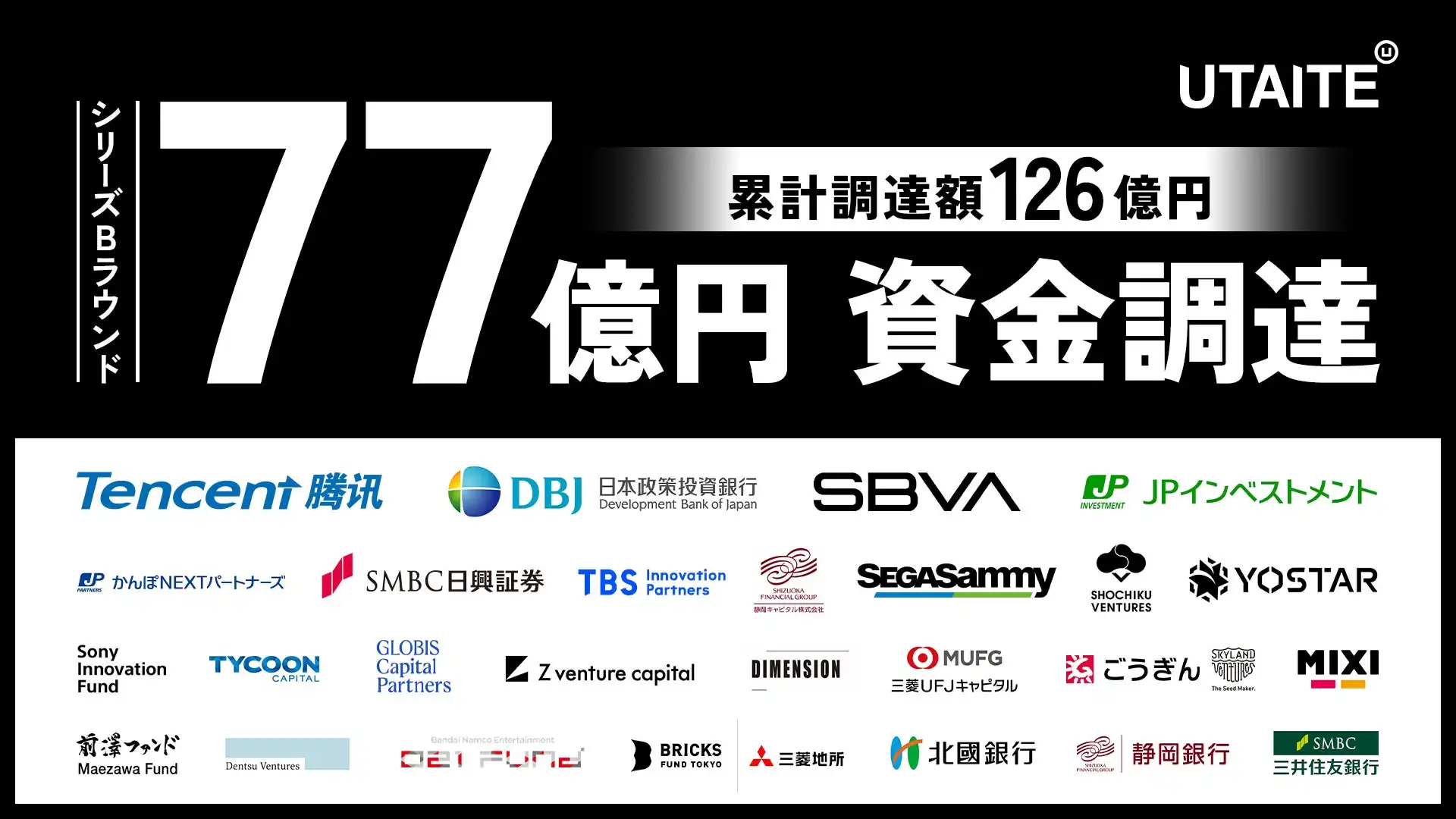 ウタイテ、77億円シリーズBラウンド資金調達を実施、2.5次元IPのグローバル展開加速へ