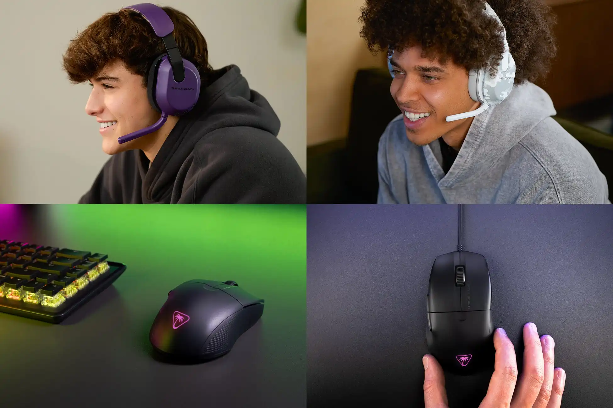 Turtle BeachがStealthシリーズヘッドセット新色とPureシリーズマウス新ロゴ版を発売
