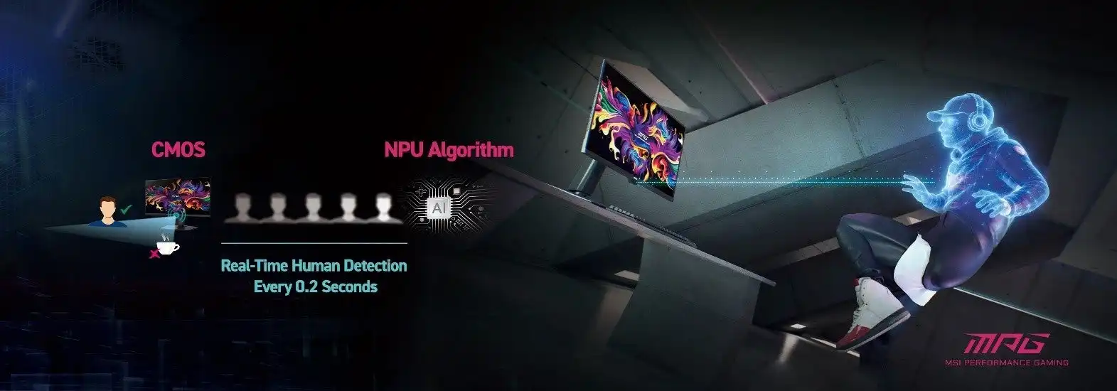 MSIがAI搭載QD-OLEDゲーミングモニターを発表、AIによる自動設定最適化と省電力化を実現