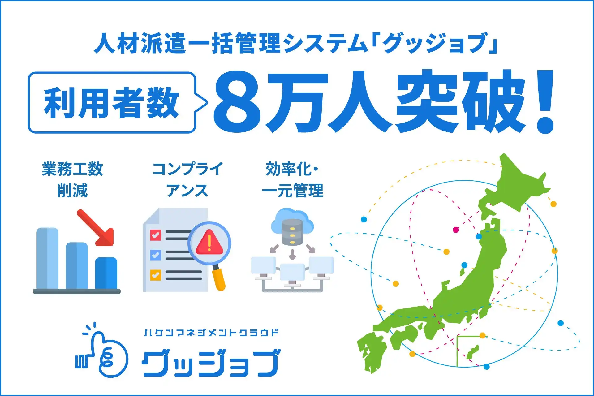 キャムテックのグッジョブ、導入企業数3,000社突破で人材派遣DXを加速